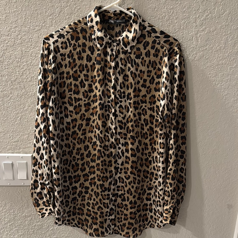 INC International Concepts Brown and Black Casual Button Down Shirt